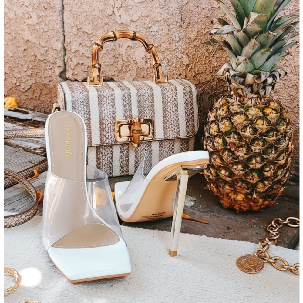 🚨//Slay All Day Collection// white mule